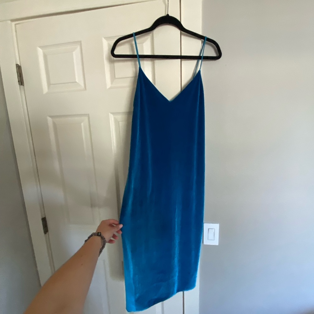 Velvet blue Zara dress